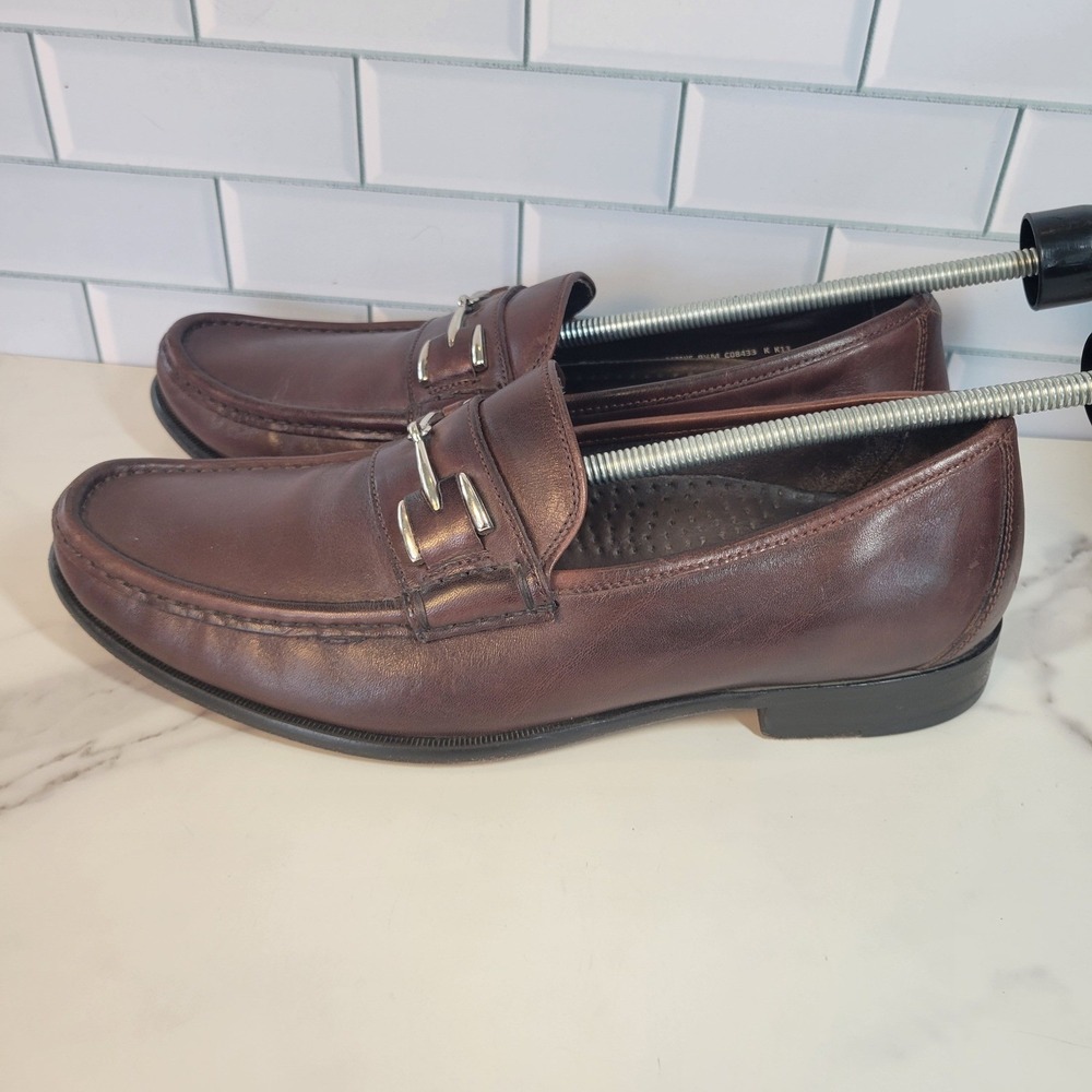 Cole Haan Mens Brown Leather Horsebit Loafers Air Dress Shoes 9.5 M C08433